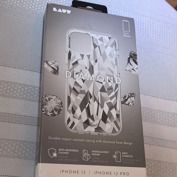 Laut 'Diamond' iPhone 12 or 12 Pro Case Facet Design Translucent Frame Germany - Picture 3 of 3